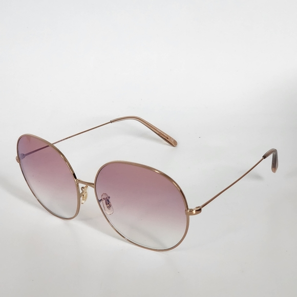 OLIVER PEOPLES Pink/ Gold Round Sunglasses main image 4